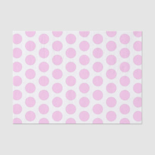 Pink Large Polka Dot Seidenpapier