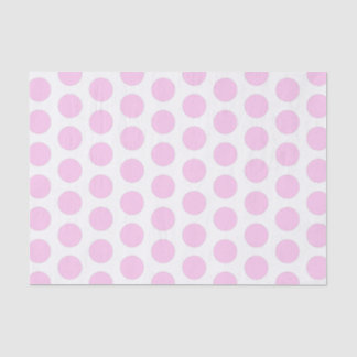 Pink Large Polka Dot Seidenpapier