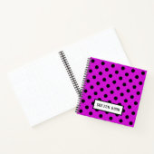 Pink Large Polka Dots Sketch Notizblock (Innenseite)