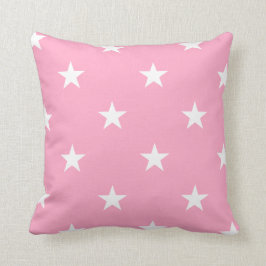 Pink Large Stars Kissen