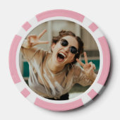 Pink Las Vegas Bachelorette Poker Chips (Rückseite)