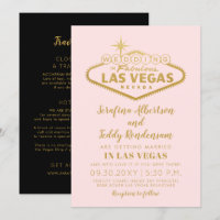 Pink Las Vegas Fabulous Hochzeit in Urlaubsort