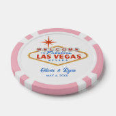 Pink Las Vegas Gastgeschenk Hochzeit Pokerchips (Einzeln)
