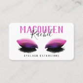 Pink Lashes Eyeshadow Glitzer Eyelash Makeup Visitenkarte (Vorderseite)
