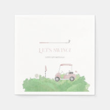 Pink lass par tee Golf Geburtstag