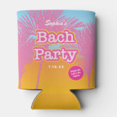 Pink Lass uns ins Party gehen Dosenkühler (Rückseite)