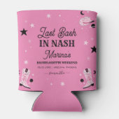 Pink Last Bash Nash Nashville Bachelorette Name Dosenkühler (Rückseite)