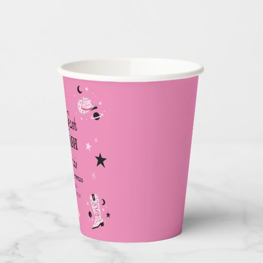 Pink Last Bash Nash Nashville Bachelorette Name Pappbecher (Links)