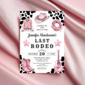 Pink Last Rodeo Bachelorette Einladung
