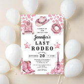 Pink Last Rodeo Bachelorette Einladung