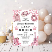 Pink Last Rodeo Bachelorette Einladung