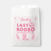 Pink Last Rodeo Cowgirl Junggeselinnen-Abschied Geschenktütchen (Vorderseite)
