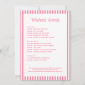 Pink Last Splash Pool Junggeselinnen-Abschied Einladung (Rückseite)