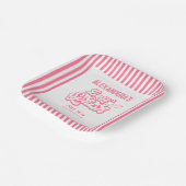 Pink Last Splash Pool Junggeselinnen-Abschied Pappteller (Gewinkelt)