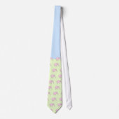 Pink Laughing Elephant Krawatte (Vorderseite)