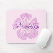 Pink Lavatera Blume Mousepad (Mit Mouse)