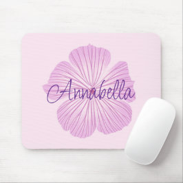 Pink Lavatera Blume Mousepad