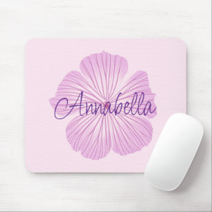 Pink Lavatera Blume Mousepad