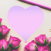 Pink Lavendel Heart Sticker