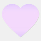 Pink Lavendel Heart Sticker (Vorderseite)
