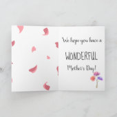 Pink & Lavendel Muttertagskarte Karte (Innenseite)
