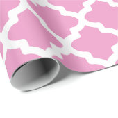 Pink Lavendel Wrapping Paper Geschenkpapier (Rolleneckpunkt)