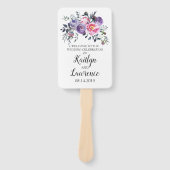 Pink Lavender Blooms Hochzeitsprogramm Fächer (Vorderseite)