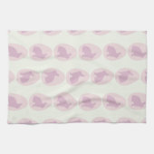 Pink & Lavender Bunny Egg Muster Geschirrtuch (Horizontal)