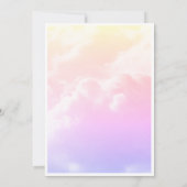 Pink Lavender Butterfly Baby Dusche Einladung (Rückseite)