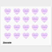 Pink Lavender Catherine Heart Sticker (Blatt)