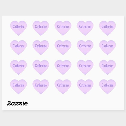 Pink Lavender Catherine Heart Sticker (Blatt)