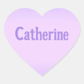 Pink Lavender Catherine Heart Sticker (Vorderseite)