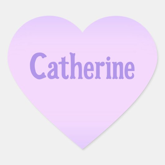 Pink Lavender Catherine Heart Sticker (Vorderseite)