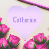 Pink Lavender Catherine Heart Sticker