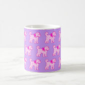 Pink Lavender Doodle Niedlicher Spaß Kaffeetasse (Mittel)