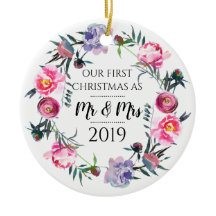 Pink Lavender Erste Weihnachten als Mr & Mrs.