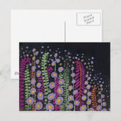 Pink Lavender Fine French Vintag Wallpaper Postkarte (Vorne/Hinten)