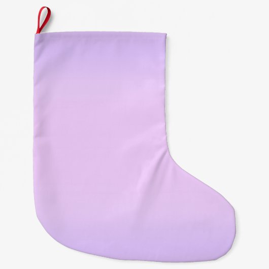 Pink Lavender Großer Weihnachtsstrumpf (Vorderseite)