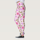 Pink Lavender Lacy Daisy Leggings (Links)