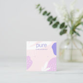 Pink Lavender Stud Earring Juwelier Display Quadratische Visitenkarte (Stehend Vorderseite)