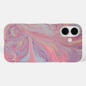 Pink & Lavender Swirt Handy Case (Rückseite (Horizontal))