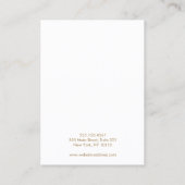 Pink Lavender Watercolor Earring Display Holder Visitenkarte (Rückseite)