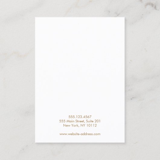 Pink Lavender Watercolor Earring Display Holder Visitenkarte (Rückseite)