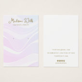 Pink Lavender Waves Earring Display Holder (Vorne & Hinten)