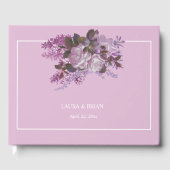 Pink Lavender Wedding Gästebuch (Vorderseite)