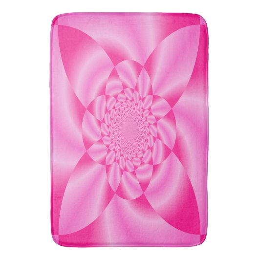 PInk Leaf Badematte (Vorderseite Vertikal)