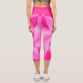 Pink Leaf Petal Capri Leggings (Rückseite)