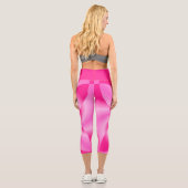 Pink Leaf Petal Capri Leggings (Rückseite)