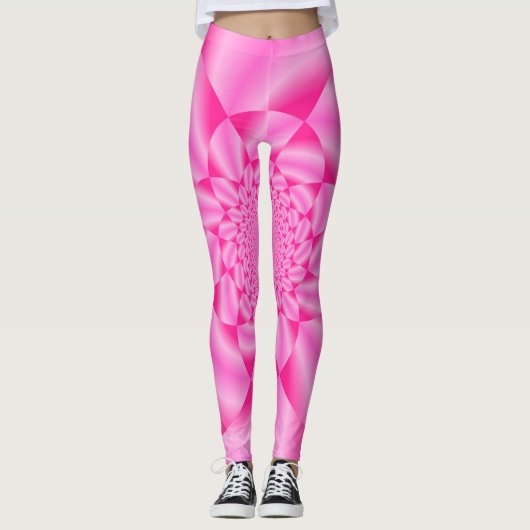 Pink Leaf Petal Leggings (Vorderseite)