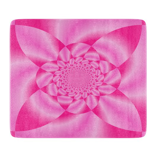 Pink Leaf Petal Schneidebrett (Vorderseite)